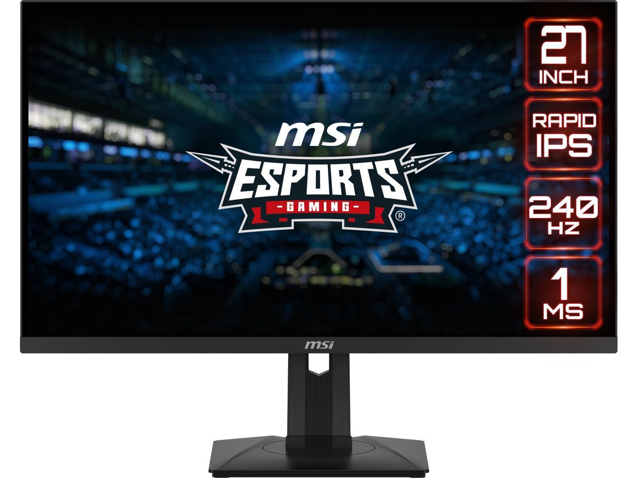 MSI 27.0 240 Hz Rapid IPS QHD Gaming Monitor G-Sync Compatible 2560 x 1440 (2K) G274QPX 1