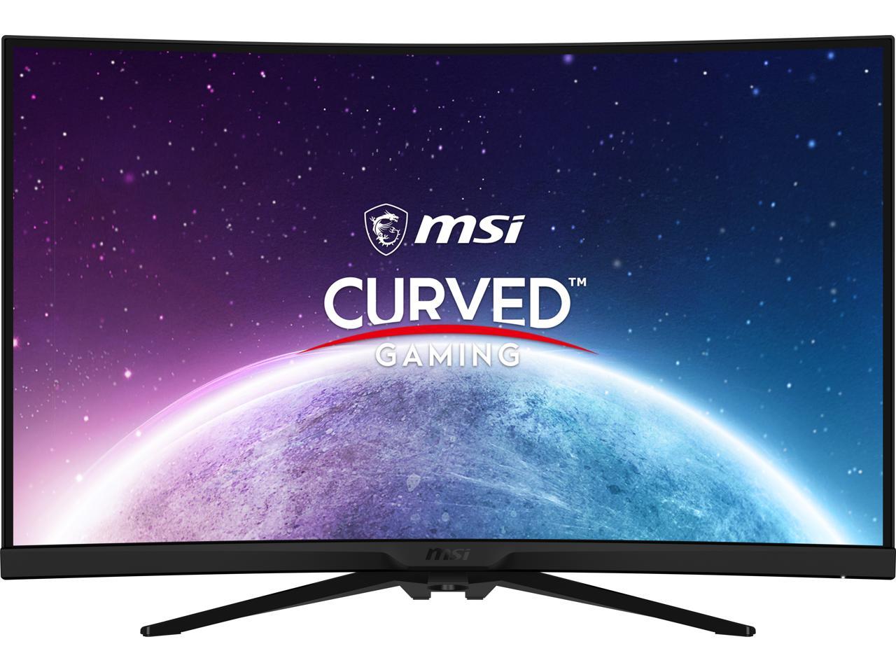 MSI MAG325CQRXF 31.5" 16:9 Curved 1000R, Rapid VA Gaming Monitor, 240Hz 1ms, 2560 x 1440 (QHD), Height Adjustable Arm, RGB 3