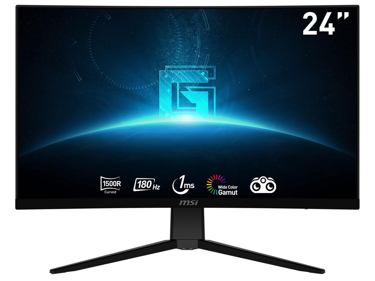 MSI 24" 180 Hz VA FHD Gaming Monitor 1920 x 1080 85% Adobe RGB / 81% DCI-P3 / 108% sRGB G2422C 2