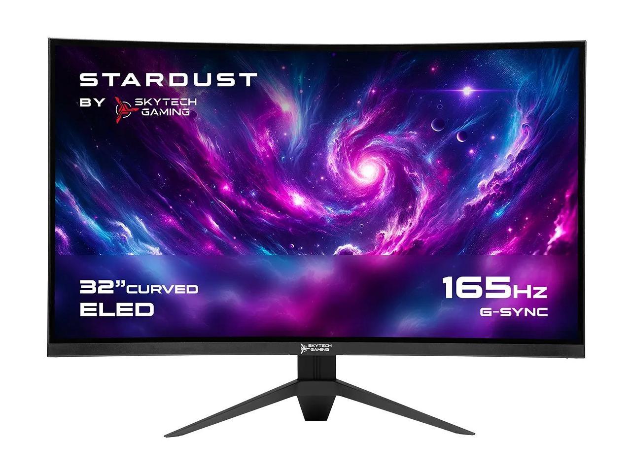 Skytech 32" 165 Hz VA QHD Gaming Monitor G-Sync compatible 2560 x 1440 (2K) 95% DCI-P3 Stardust (MT-STARDUST-0002-B-SK) 1