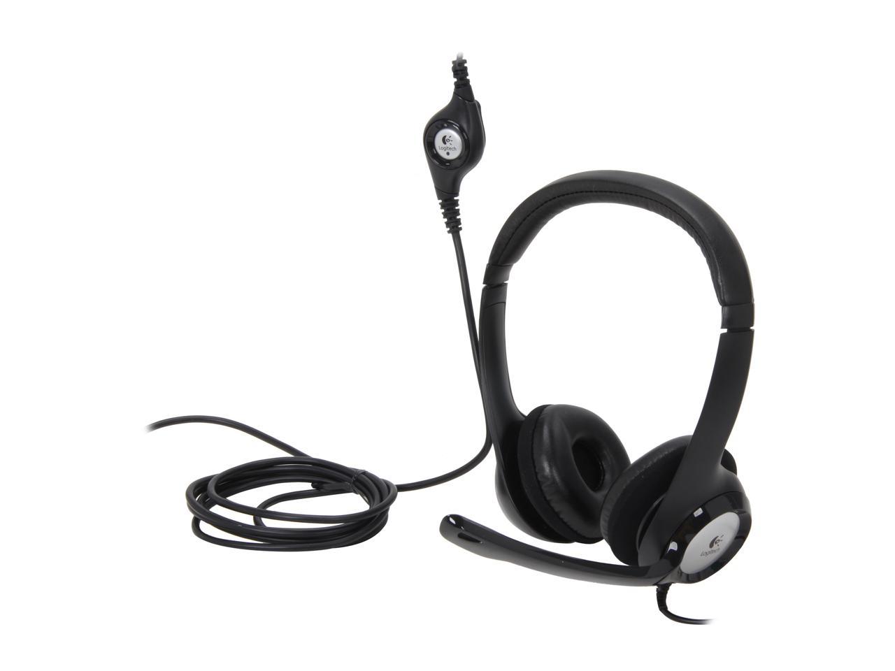 Logitech H390 Wired Headset, Stereo Headphones with Noise-Cancelling Microphone, USB, In-Line Controls, PC/Mac/Laptop - Black 1