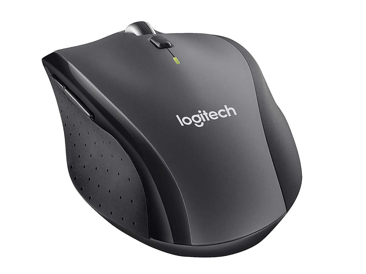 Logitech M705 Marathon Wireless Mouse, 2.4 GHz USB Unifying Receiver, 1000 DPI, 5-Programmable Buttons, 3-Year Battery, Compatible with PC, Mac, Laptop, Chromebook - Black 2