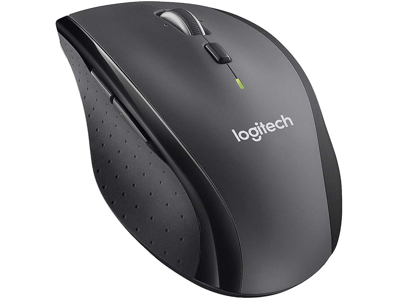 Logitech M705 Marathon Wireless Mouse, 2.4 GHz USB Unifying Receiver, 1000 DPI, 5-Programmable Buttons, 3-Year Battery, Compatible with PC, Mac, Laptop, Chromebook - Black 1