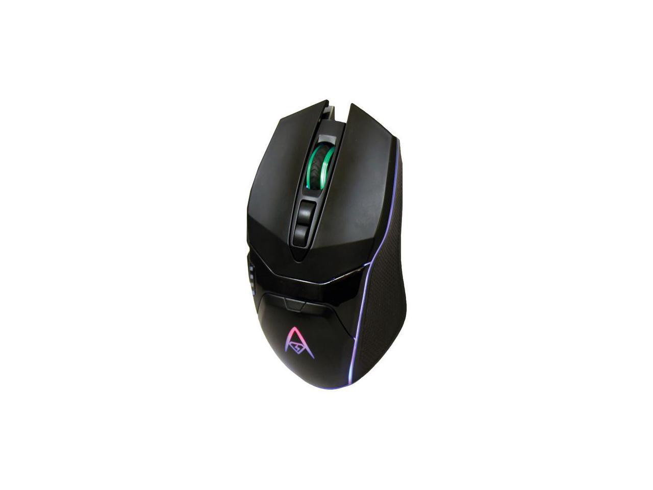 ADESSO iMouse X5 Black 6 Buttons 1 x Wheel USB Wired Optical 6400 dpi RGB Illuminated Gaming Mouse 5