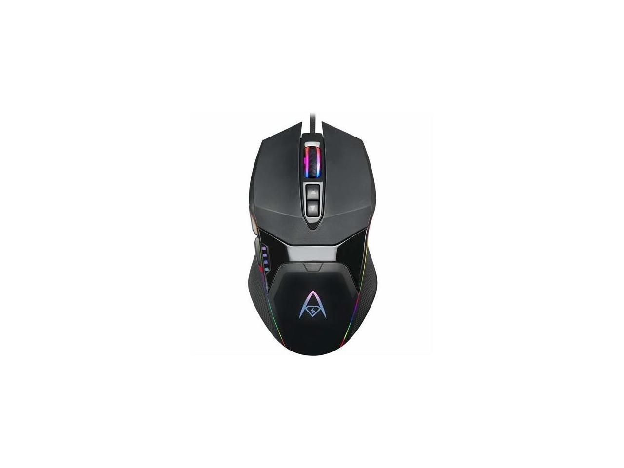 ADESSO iMouse X5 Black 6 Buttons 1 x Wheel USB Wired Optical 6400 dpi RGB Illuminated Gaming Mouse 2