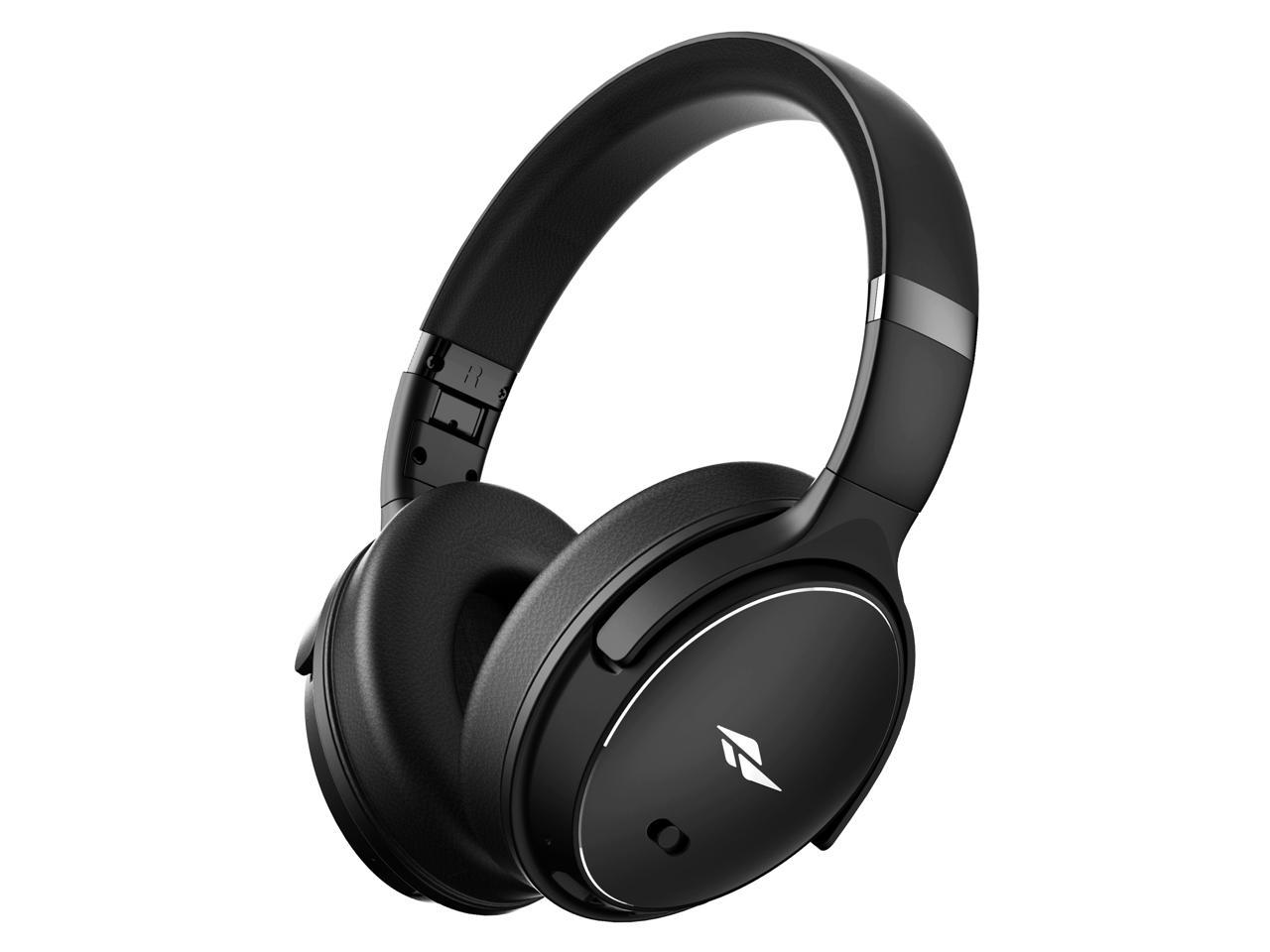 Rosewill SAROS C740S Active Noise Cancelling (ANC) Wireless Over-Ear Headphones, Rechargeable with up to 40 Hours of Playtime, 40mm Driver, Superior HQ Sound, Foldable Earcups, Portable for Travel 1