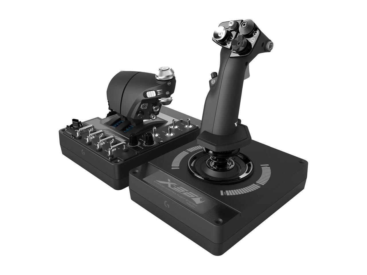 Logitech G X56 H.O.T.A.S Throttle and Joystick Flight Simulator Game Controller for PC - Black 2