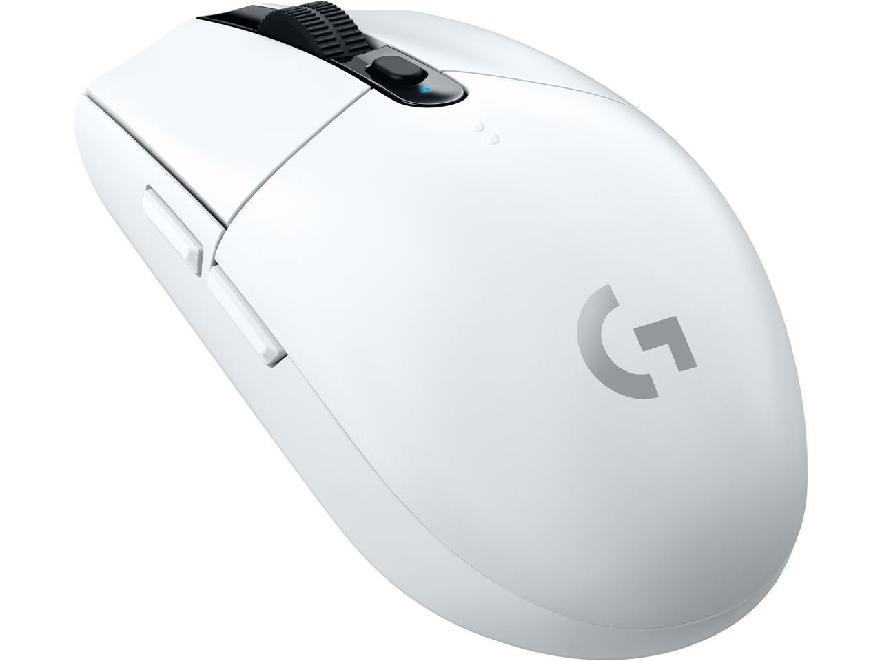 Logitech G305 LIGHTSPEED Wireless Gaming Mouse, Hero 12K Sensor, 12,000 DPI, Lightweight, 6 Programmable Buttons, 250h Battery Life, On-Board Memory, PC/Mac - White 1