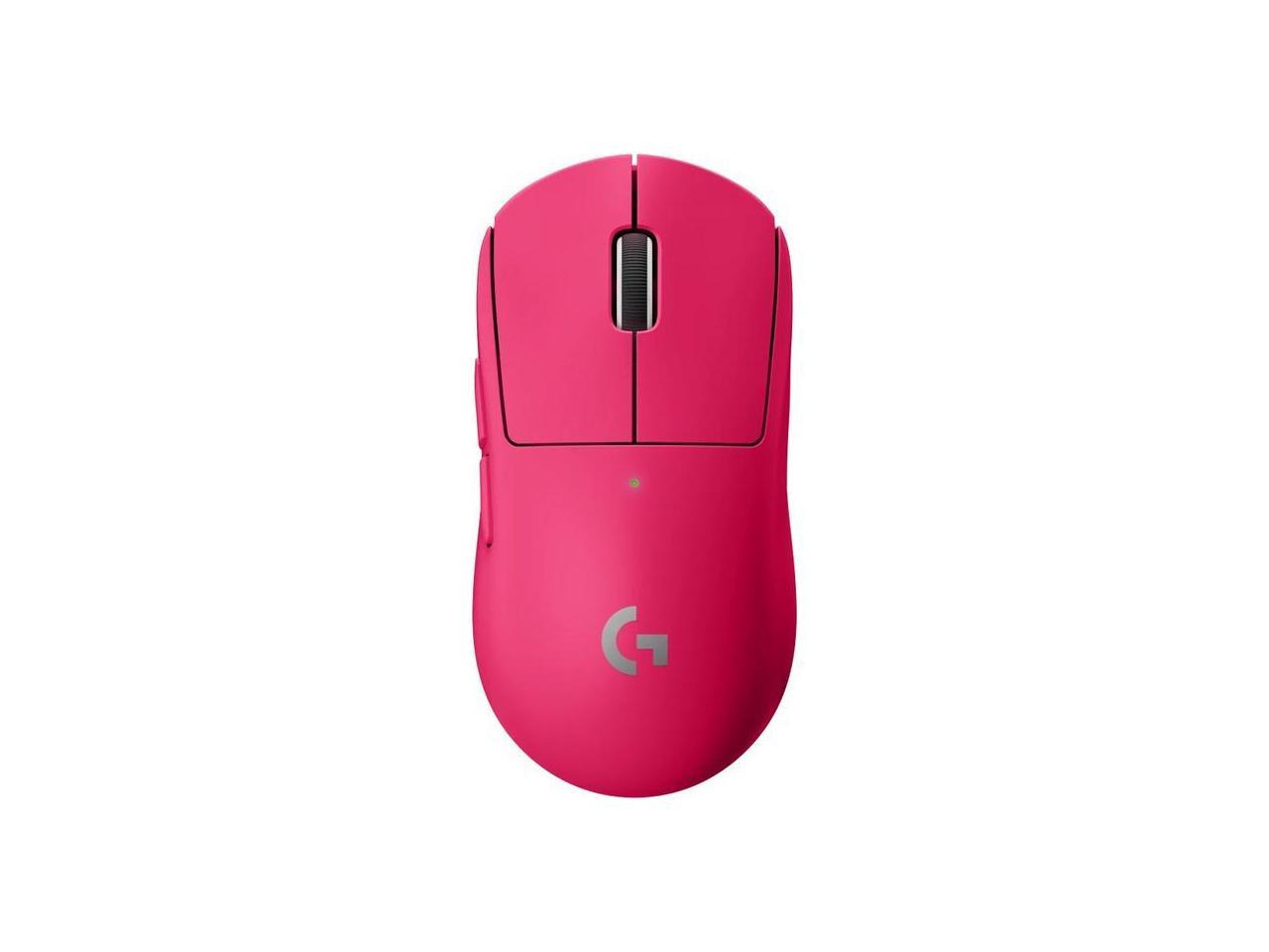 Logitech G PRO X SUPERLIGHT Wireless Gaming Mouse, Ultra-Lightweight, HERO 25K Sensor, 25,600 DPI, 5 Programmable Buttons, Long Battery Life, Compatible with PC / Mac - Magenta 1