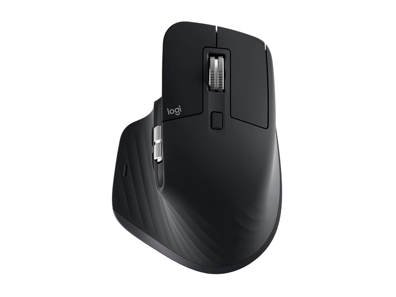 Logitech MX Master 3S - Wireless Performance Mouse with Ultra-fast Scrolling, Ergo, 8K DPI, Track on Glass, Quiet Clicks, USB-C, Bluetooth, Windows, Linux, Chrome - Black 2