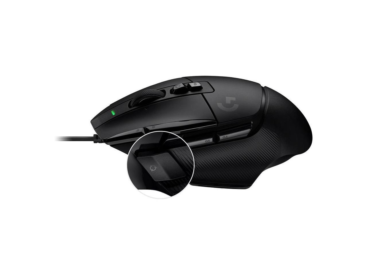 Logitech G502 X Wired Gaming Mouse - LIGHTFORCE hybrid optical-mechanical primary switches, HERO 25K gaming sensor, compatible with PC - macOS/Windows - Black 4