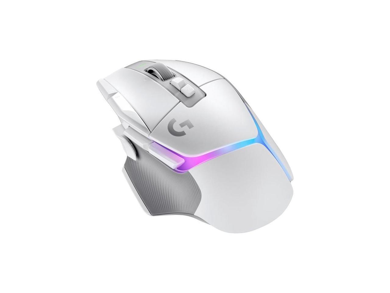 Logitech G502 X PLUS LIGHTSPEED Wireless RGB Gaming Mouse - Optical mouse with LIGHTFORCE hybrid switches, LIGHTSYNC RGB, HERO 25K gaming sensor, compatible with PC - macOS/Windows  - White 3