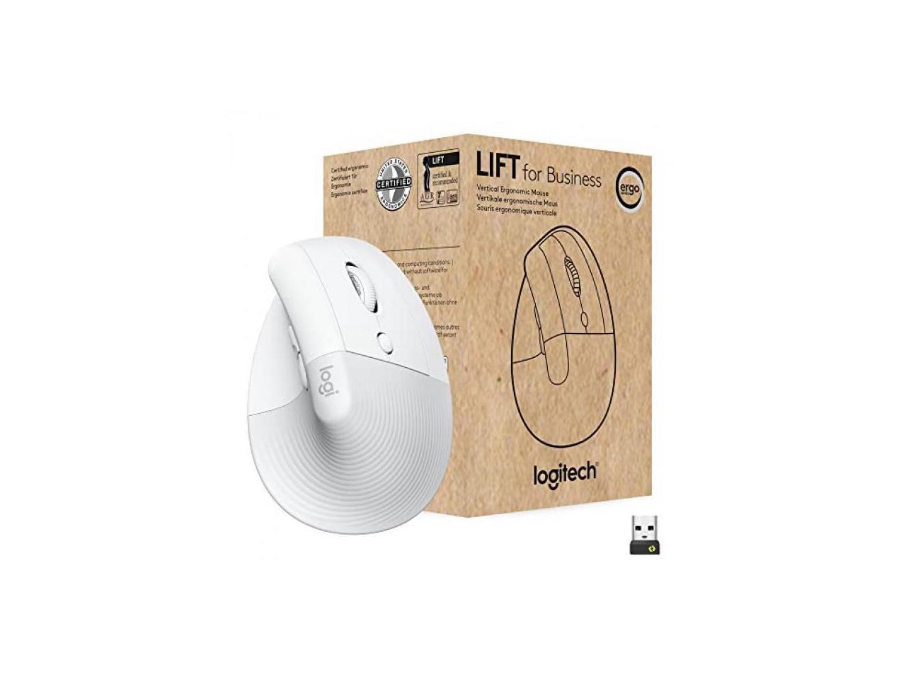 Logitech Off-white Lift for Business 910-006493 4 Buttons SmartWheel USB & Bluetooth Dual (RF / Bluetooth Wireless) 4000 DPI (Fully adjustable DPI) Mouse 2