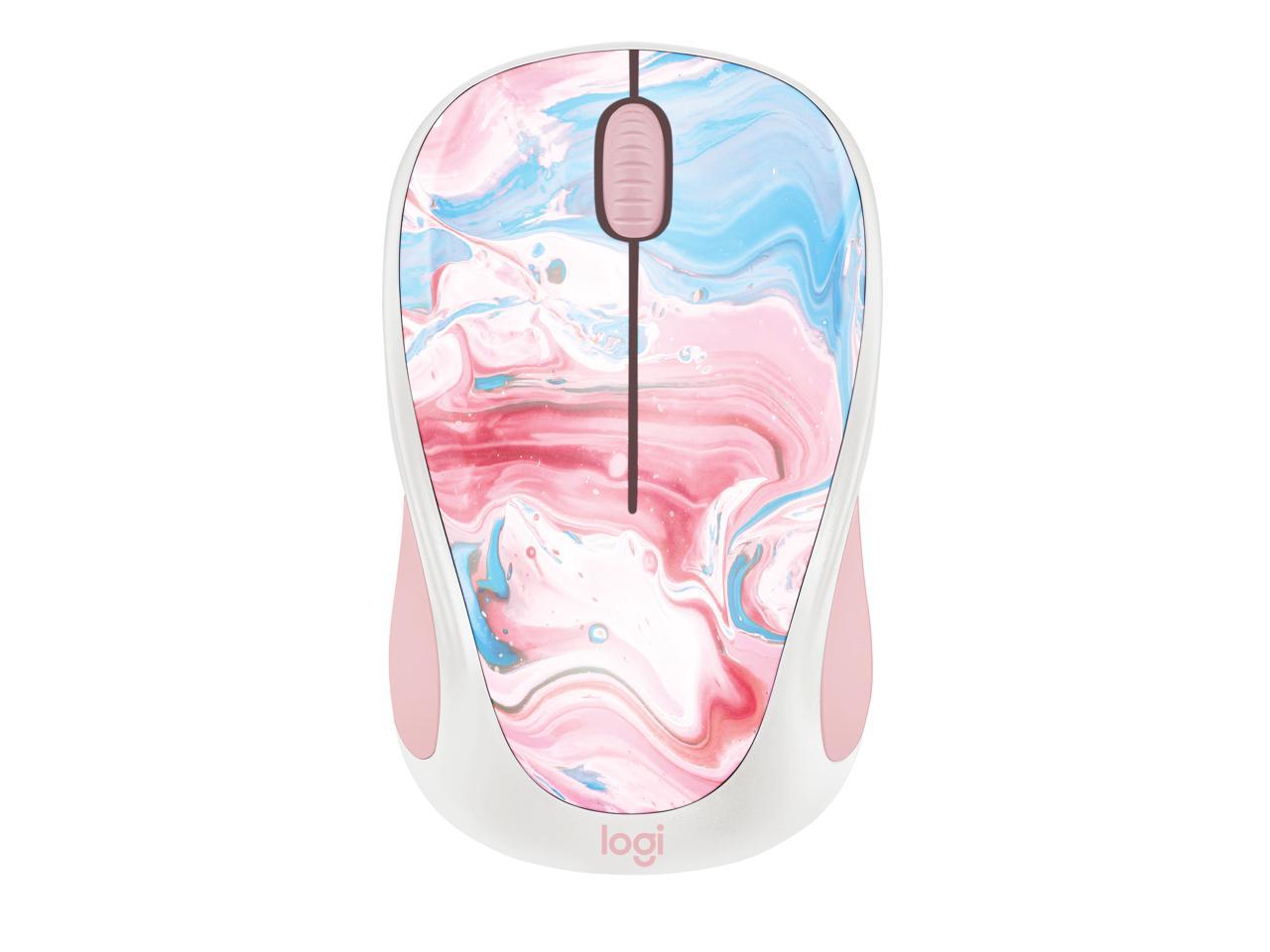 Logitech M317C Wireless Mouse Limited Edition - USB Receiver, 12 months AA Battery Life, Portable & Lightweight, Easy Plug & Play with Broad Compatibility - COTTON CANDY 1