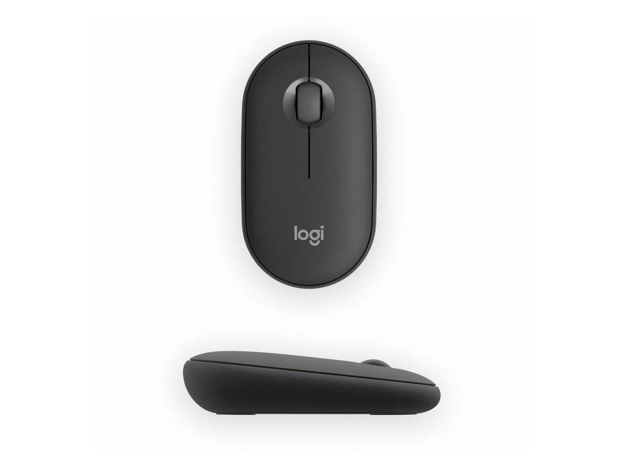 Logitech Pebble 2 M350s Mouse, Slim, compact Bluetooth® Wireless, customizable button, Multi-device pairing, Black 5