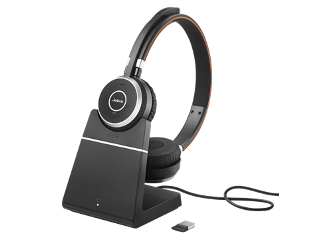 Jabra Evolve 65 SE Stereo MS w/Charging Stand 1