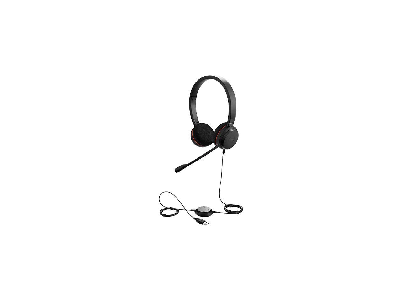 Jabra EVOLVE 20 UC Stereo Black USB Professional Headset with Easy Call Management and Great Sound for Calls and Music 4999-829-209 1