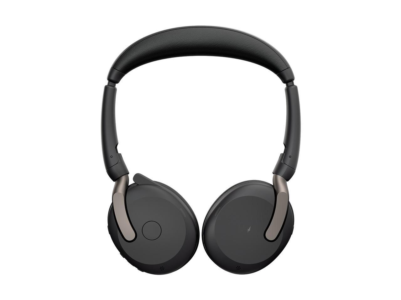 Jabra Evolve2 65 Flex UC Headset - Stereo - Wireless - Bluetooth - 98.4 ft - 20 Hz - 20 kHz - On-ear - Binaural - Supra-aural - MEMS Technology, Noise Cancelling Microphone - 26699-989-999-01 2