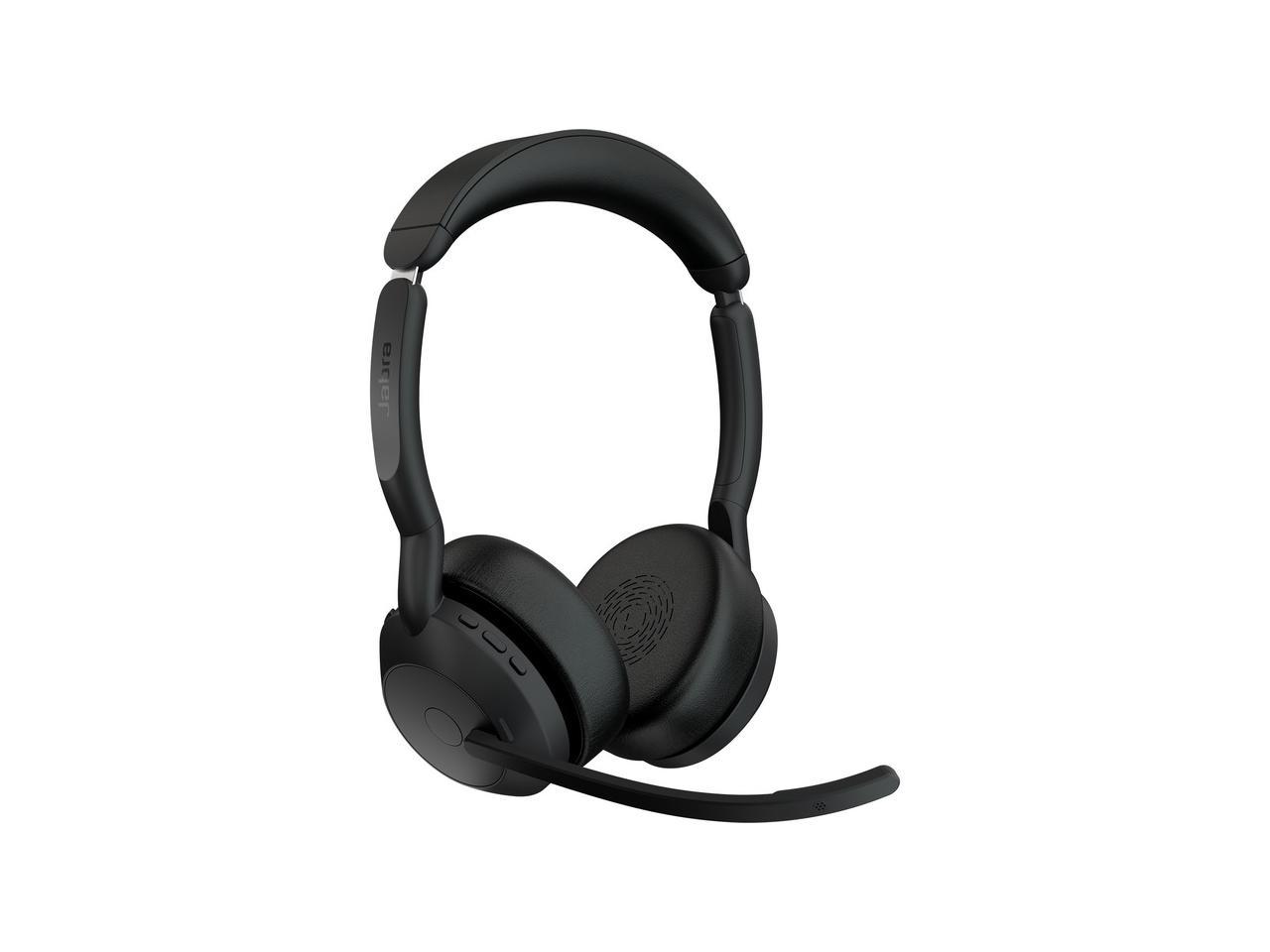 Jabra Evolve2 55 UC Headset - Stereo - Wireless - Bluetooth - USB-C - 98.4 ft - 20 Hz - 20 kHz - On-ear - Binaural - Supra-aural - MEMS Technology, Noise Cancelling Microphone - 25599-989-889-01 2