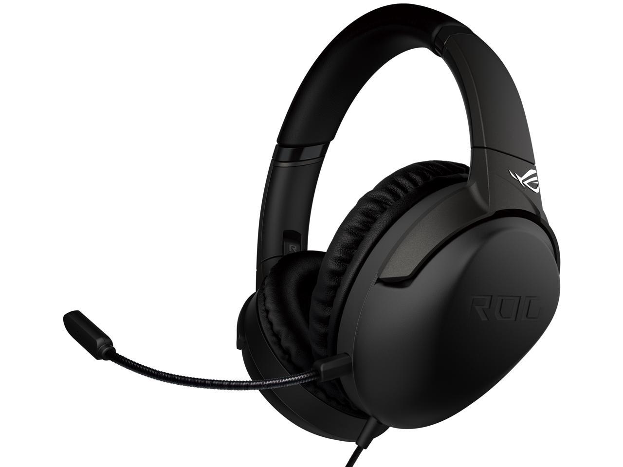 ASUS ROG Strix Go Core Wired Gaming Headset | 3.5mm Connector | Lightweight Design | Over-Ear Headphones for PC, Mac, Nintendo Switch, and PS4, Black, Standard 1