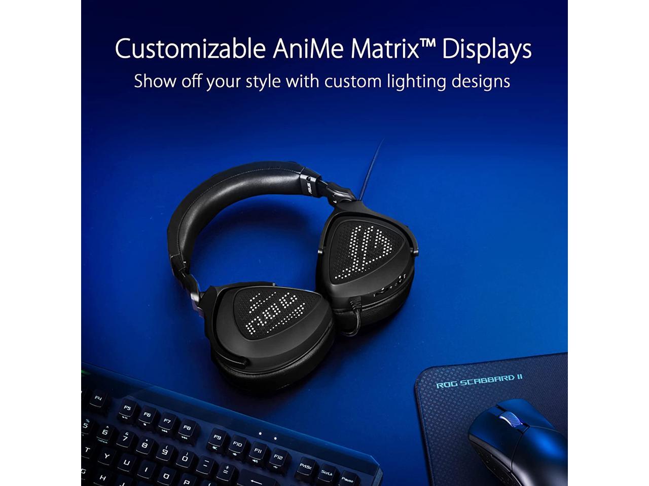 ASUS ROG Delta S Animate Gaming Headset | Customizable AniMe Matrix LED Display, AI Noise-Canceling Mic, Hi-Res ESS 9281 Quad DAC, Lightweight, USB-C, For PC, Mac, PS5, Switch and Mobile Devices 2