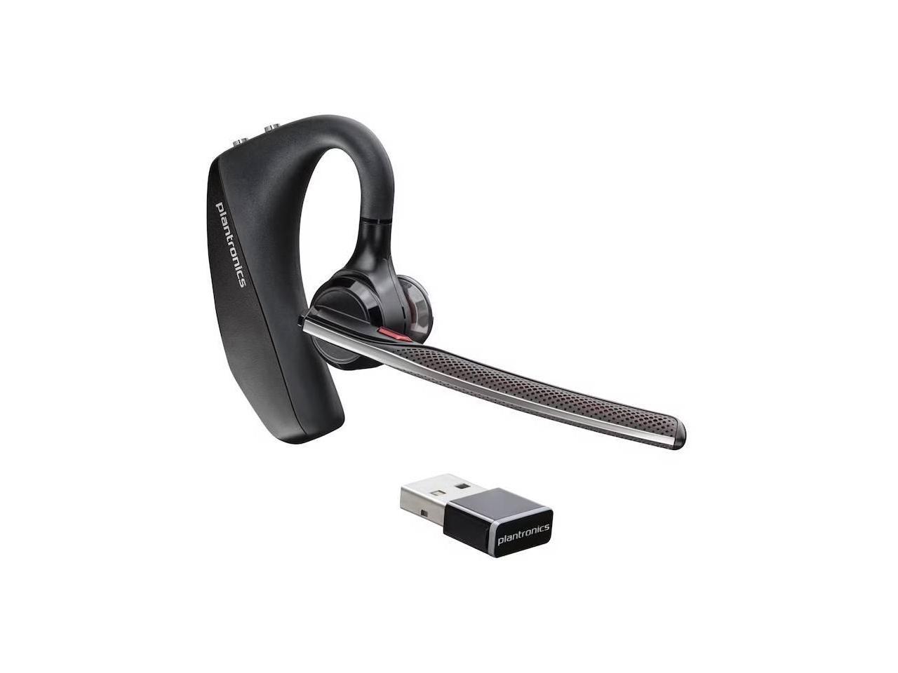 Poly Voyager 5200 Earset, + USB-A to Micro USB Cable, Noise Canceling - Black - TAA Compliant 1