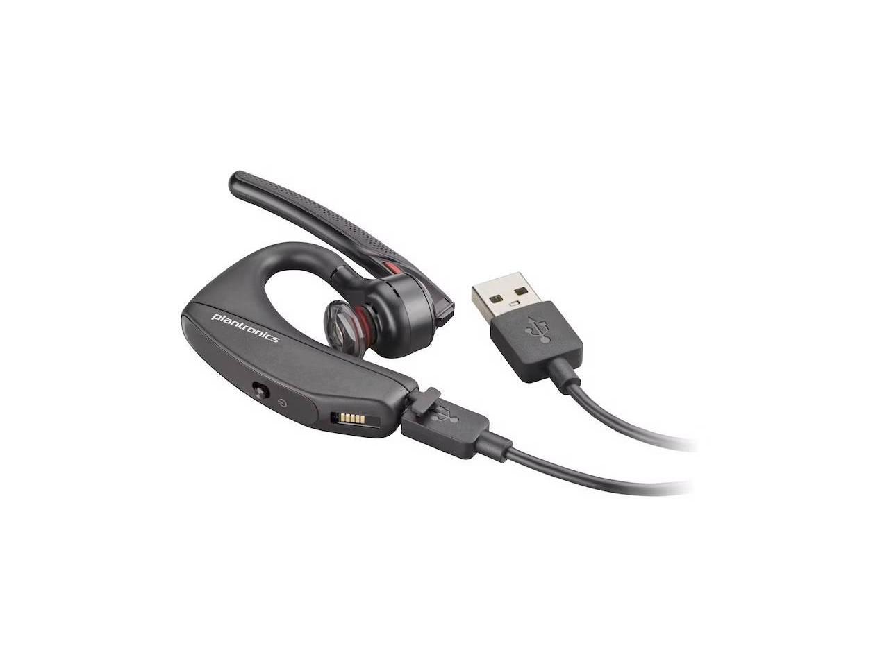 Poly Voyager 5200 Earset, + USB-A to Micro USB Cable, Noise Canceling - Black - TAA Compliant 3