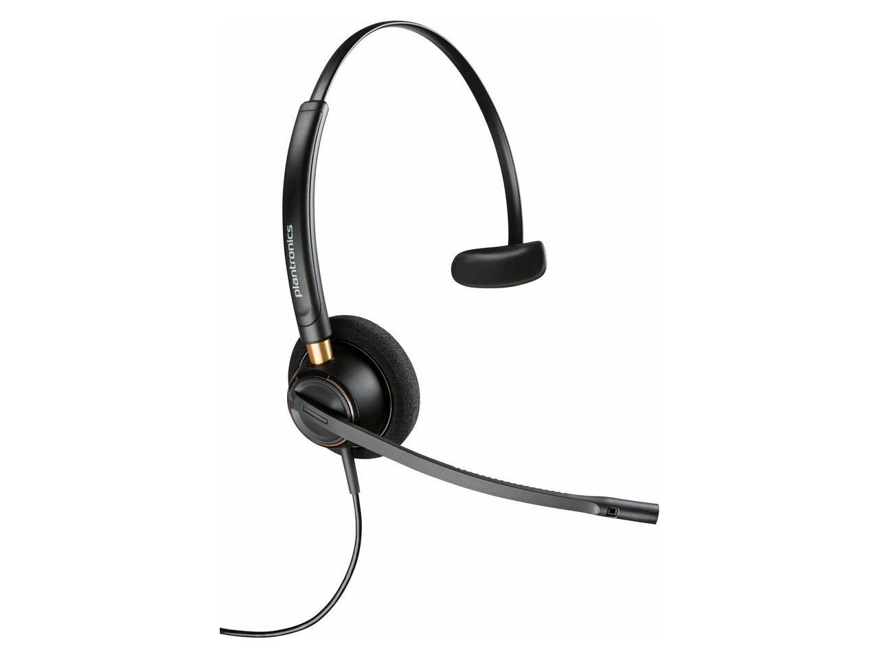 Poly EncorePro 510 with Quick Disconnect Monoaural Headset - TAA - Black  783Q1AA#ABA 1