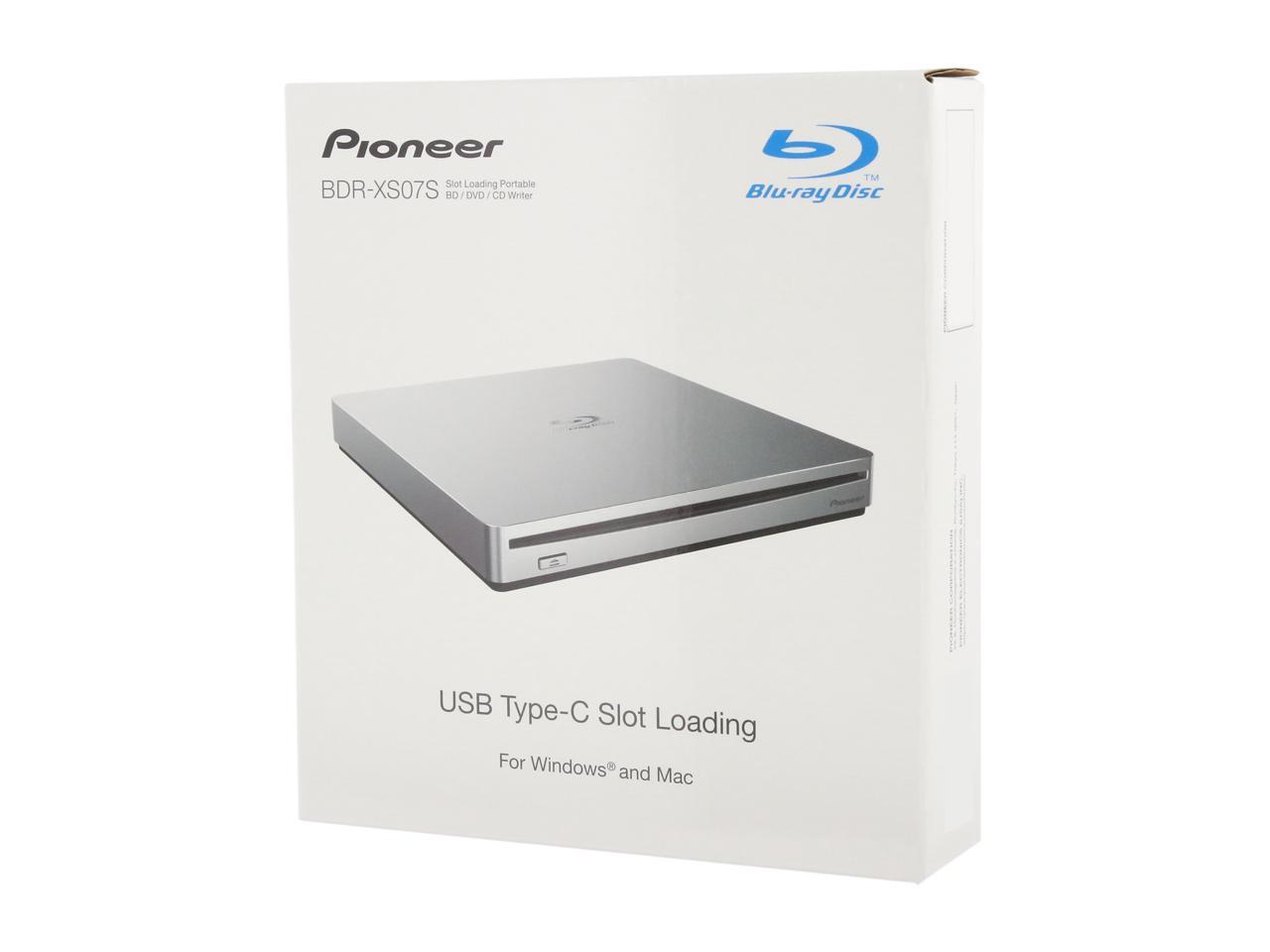 Pioneer USB 3.1 Gen1 (3.0) Portable BD/DVD/CD Burner Model BDR-XS07S 3