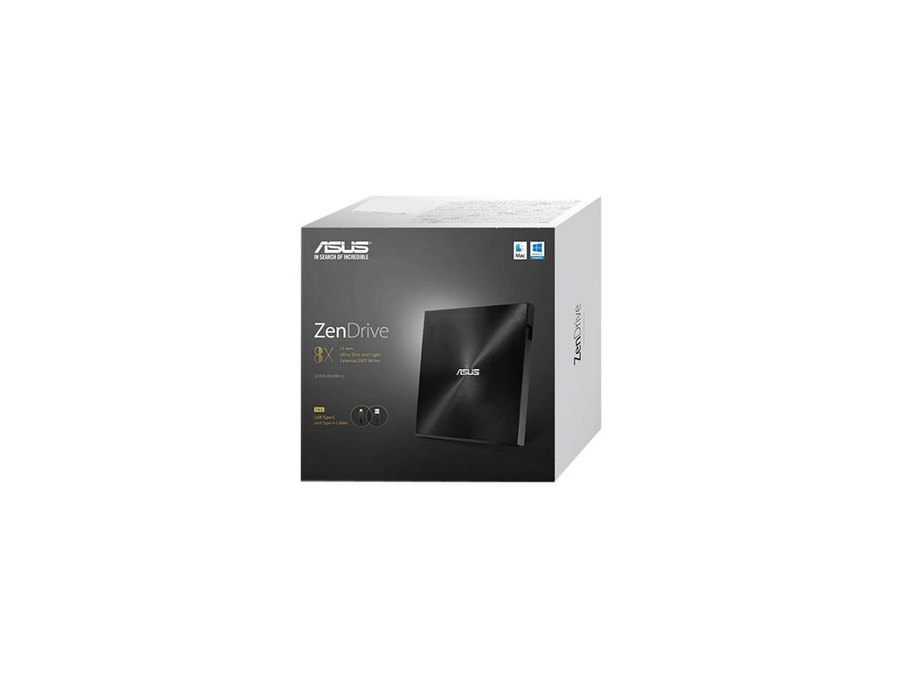 ASUS USB 2.0 External CD/DVD Drive Model SDRW-08U9M-U/BLK/G/AS/P2G 3