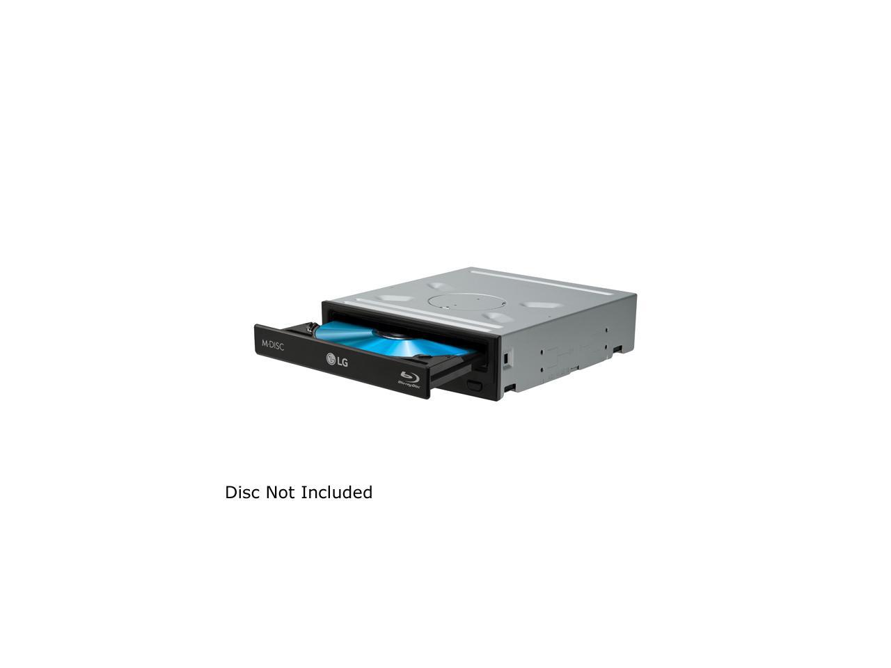 LG Black 16X Blu-Ray BDXL SATA Internal Rewriter with 3D Playback, Model BH16NS40 3