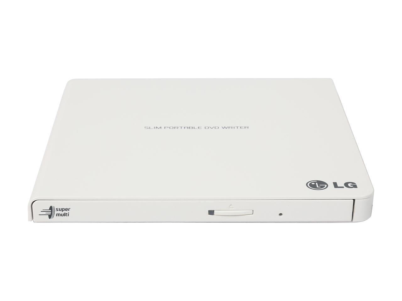 LG External CD/DVD Rewriter With M-Disc Mac & Surface Support (White) - model GP65NW60 2