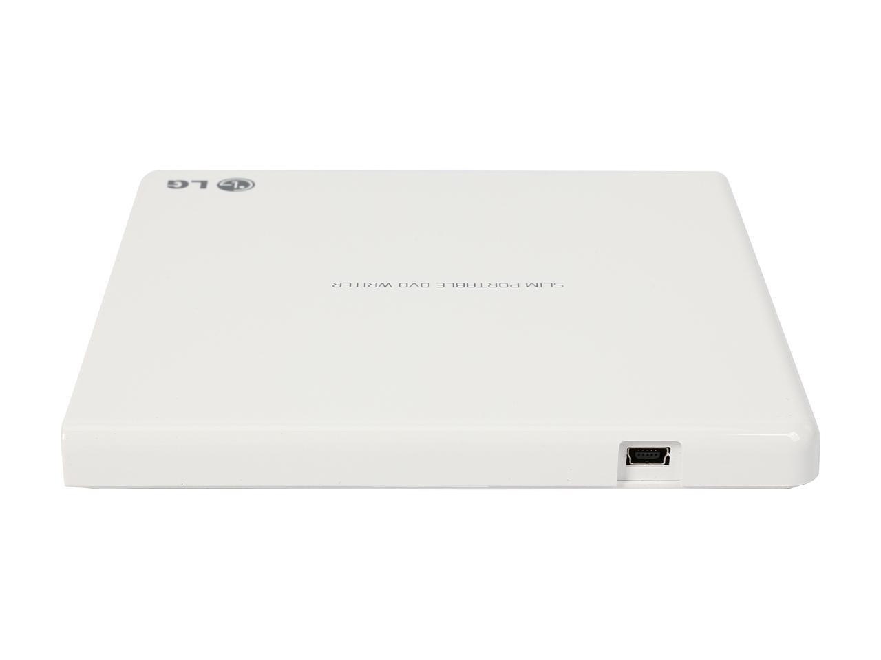 LG External CD/DVD Rewriter With M-Disc Mac & Surface Support (White) - model GP65NW60 4