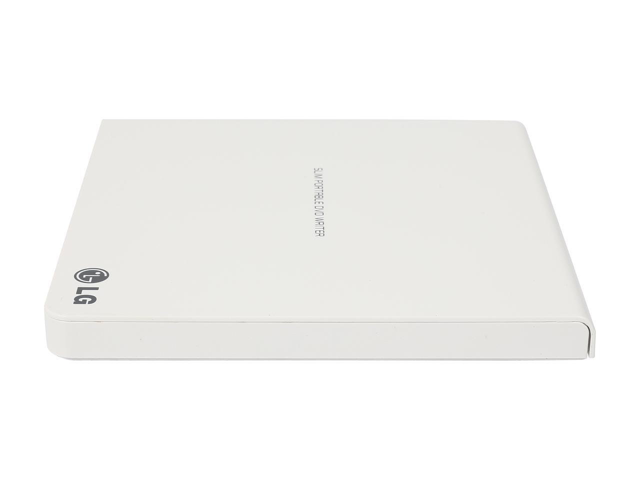 LG External CD/DVD Rewriter With M-Disc Mac & Surface Support (White) - model GP65NW60 5