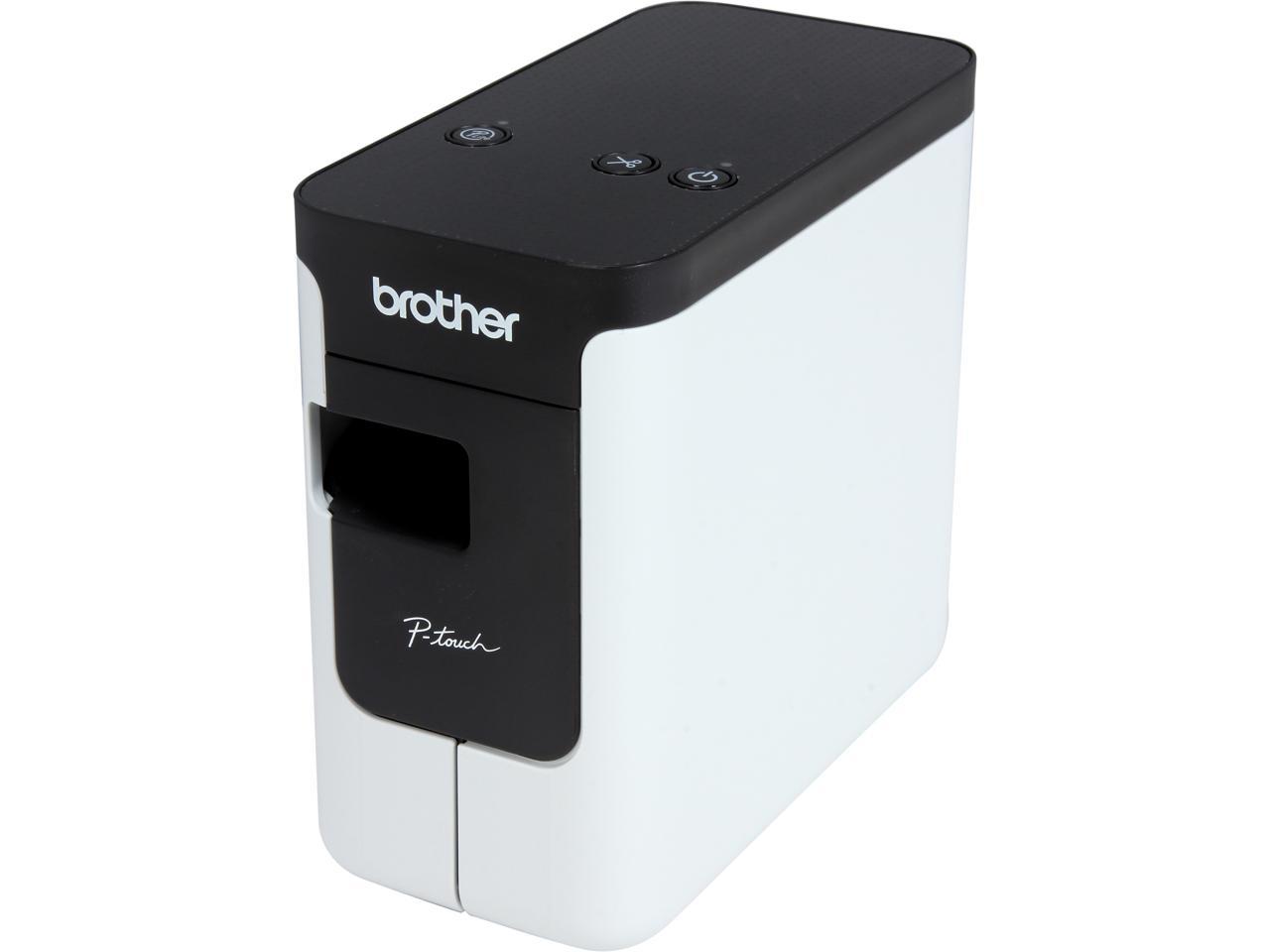 Brother P-touch PT-P700 PC-Connectable Label Printer for PC and Mac, Thermal Transfer, 180 x 360 dpi, 30mm./sec, Up to 4 Print Lines, Auto Cutter, Barcode Printing, USB 1