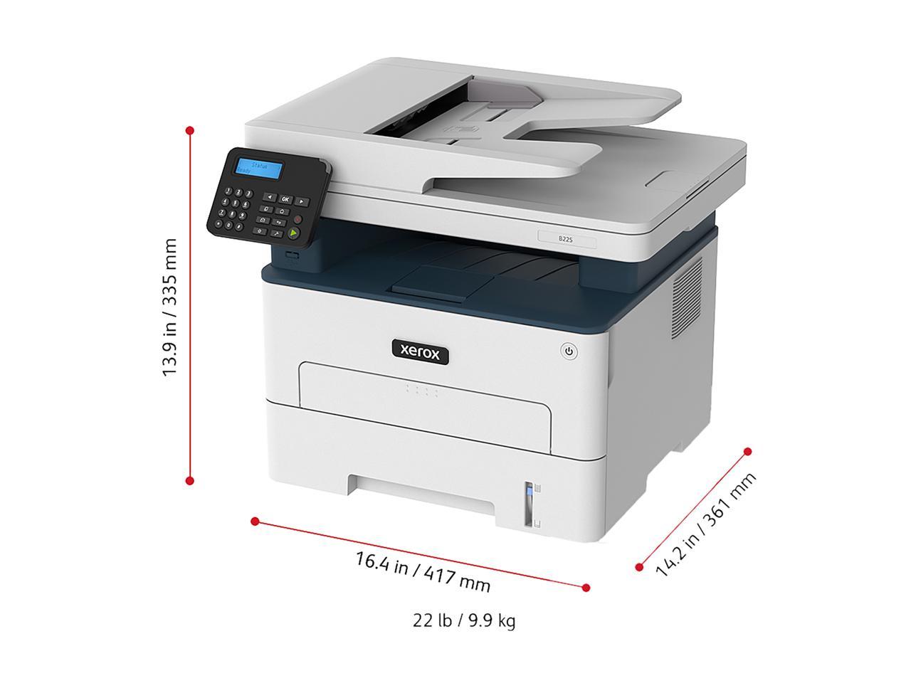 Xerox B225/DNI MFC / All-In-One Up to 34 ppm Monochrome Ethernet (RJ-45) / USB / Wi-Fi Laser Printer 4