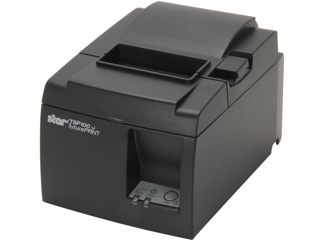 Star Micronics 39464910 TSP100III Series TSP143 Thermal Receipt Printer, Auto-cutter, Ethernet (LAN), Ethernet Cable, Internal Power Supply, Gray - TSP143IIILAN GY US 1