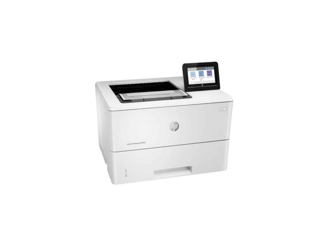 HP LaserJet Enterprise M507dng Workgroup ISO (letter): Up to 45 ppm
Duplex (letter): Up to 36 ipm Monochrome Ethernet (RJ-45) / USB Laser Printer 1