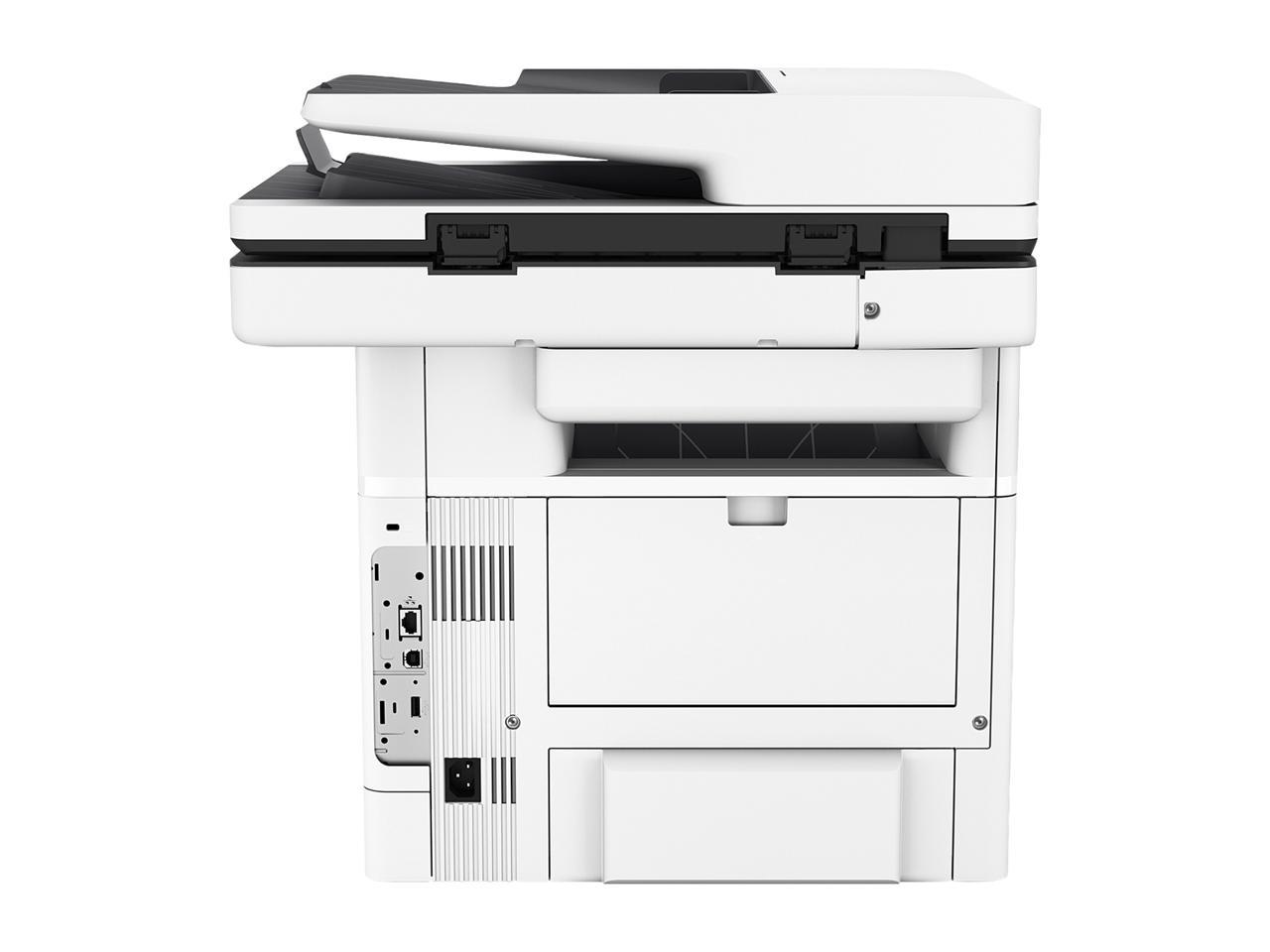 HP LaserJet Enterprise M528dn MFP ISO (letter): Up to 45 ppm
Duplex (letter): Up to 36 ipm Monochrome Ethernet (RJ-45) / USB Laser Printer 4