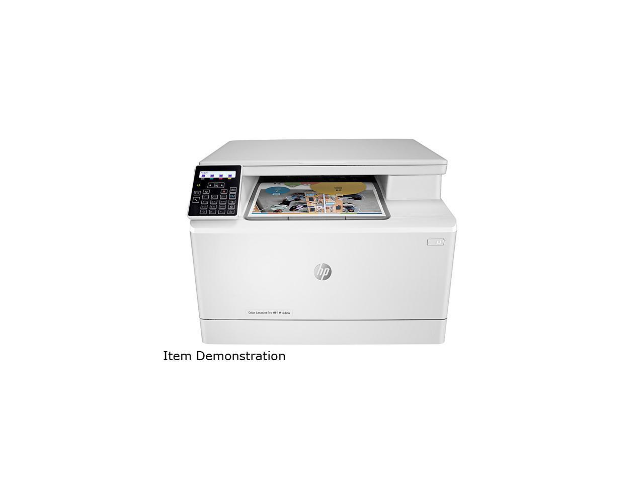 HP LaserJet MFP M182nw MFP Up to 17 ppm 600 x 600 dpi Color Print Quality Color Dual Band 802.11n 2.4/5GHz Wireless Laser Printer 1