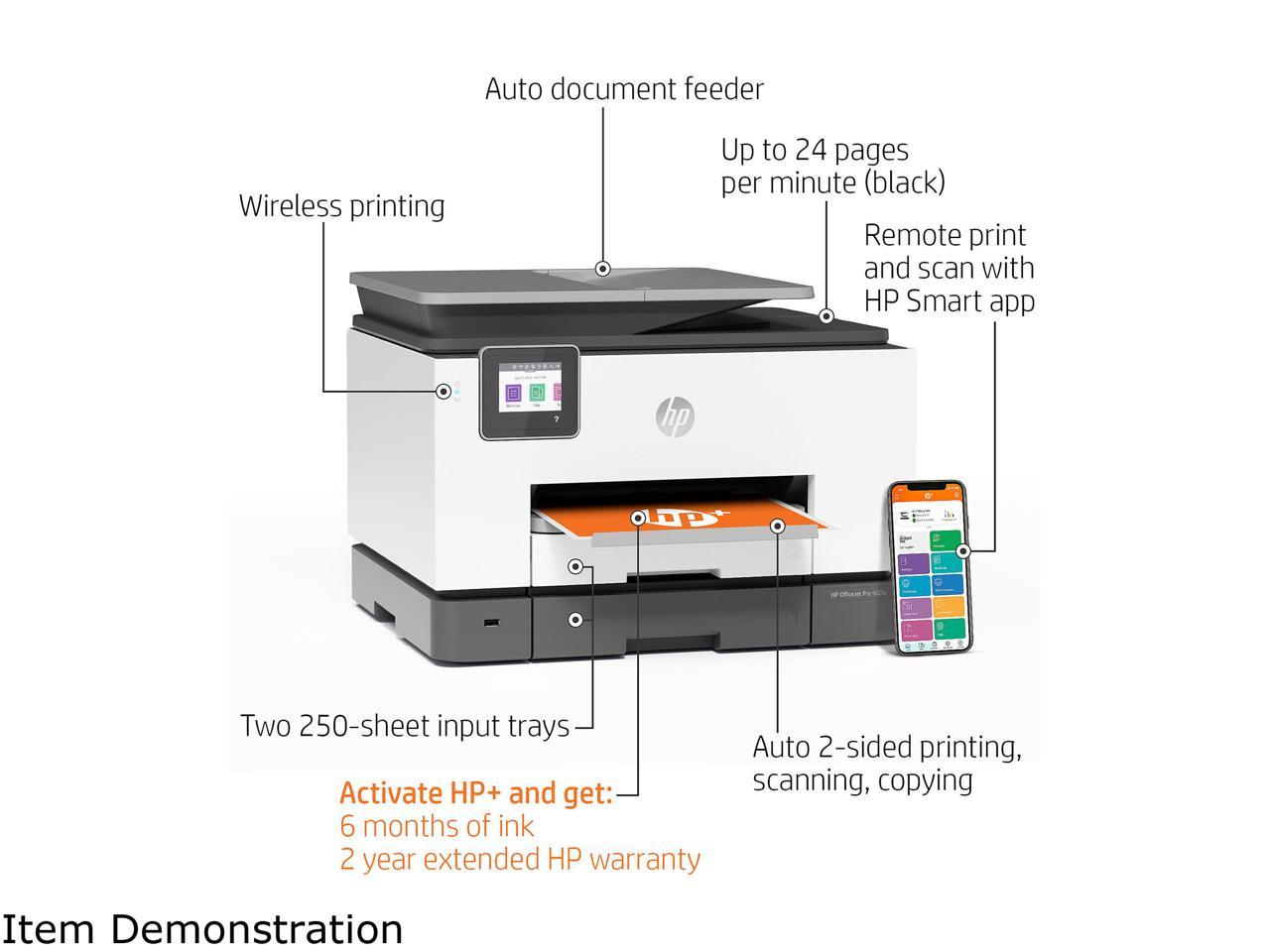 HP OfficeJet Pro 9025e All-in-One Wireless Color Printer, with bonus 6 months free Instant Ink with HP+ (1G5M0A) 3