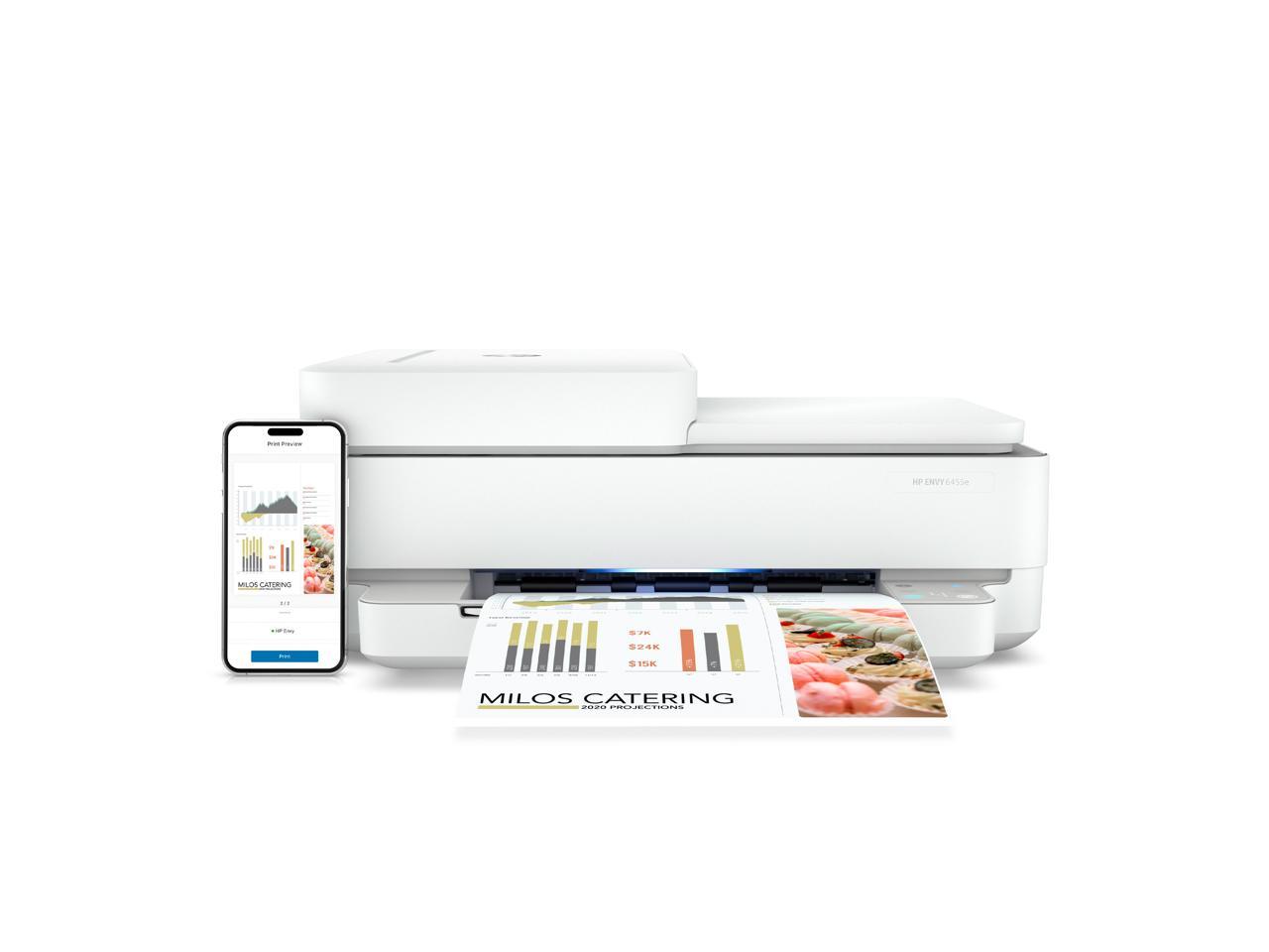 HP ENVY 6455e All-in-One Wireless Color Printer, with Bonus 3 Months Free Instant Ink with HP+ (223R1A) 5