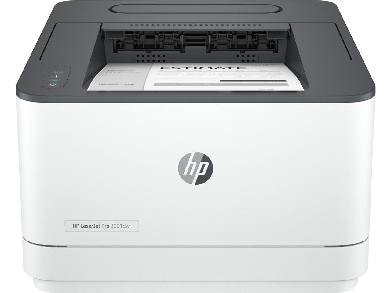 HP LaserJet Pro 3001dw SMB Monochrome Wireless 802.11b/g/n Laser Printer 3