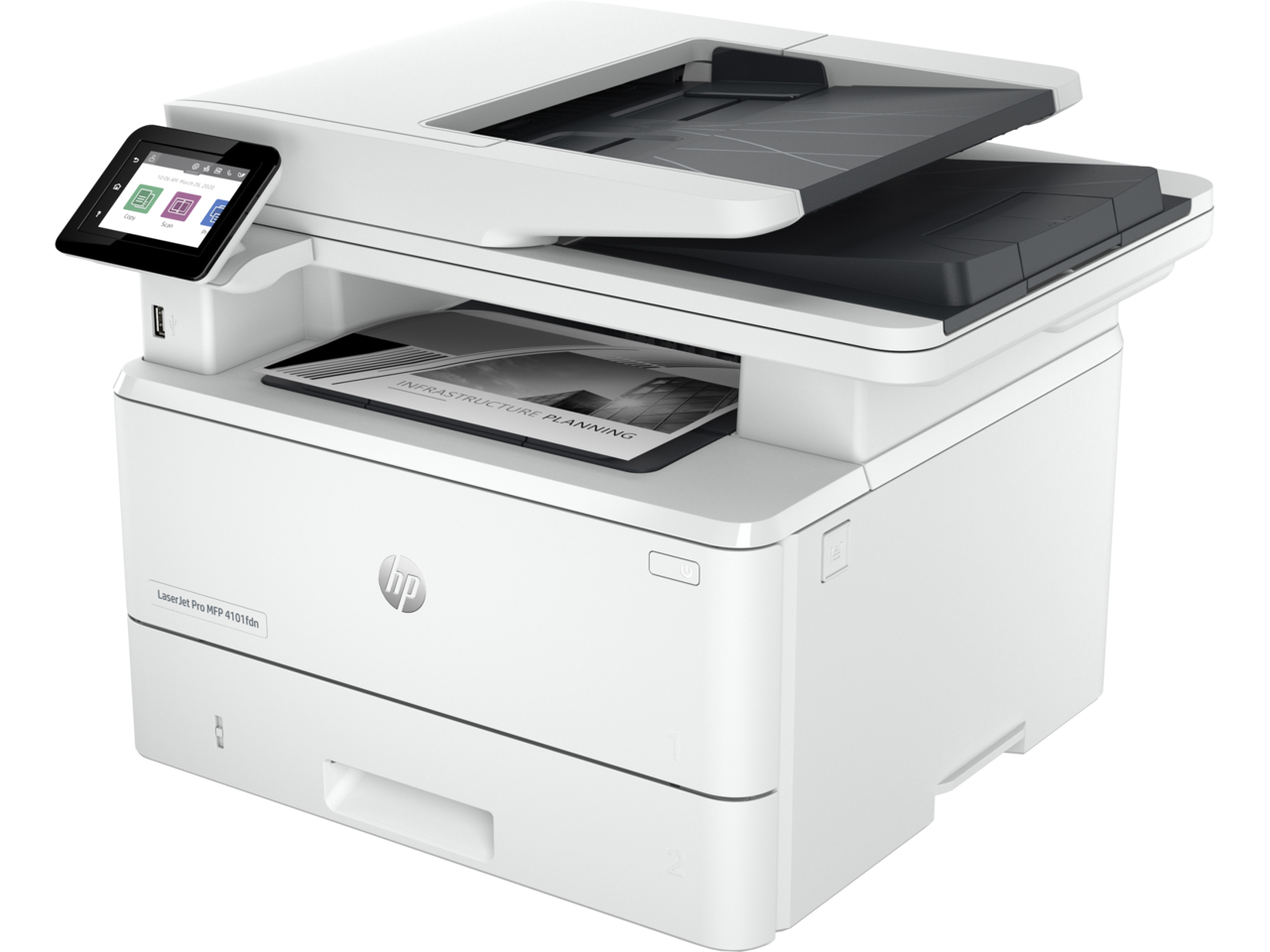 HP LaserJet Pro MFP 4101fdn Printer with Fax 2Z618F#BGJ 2