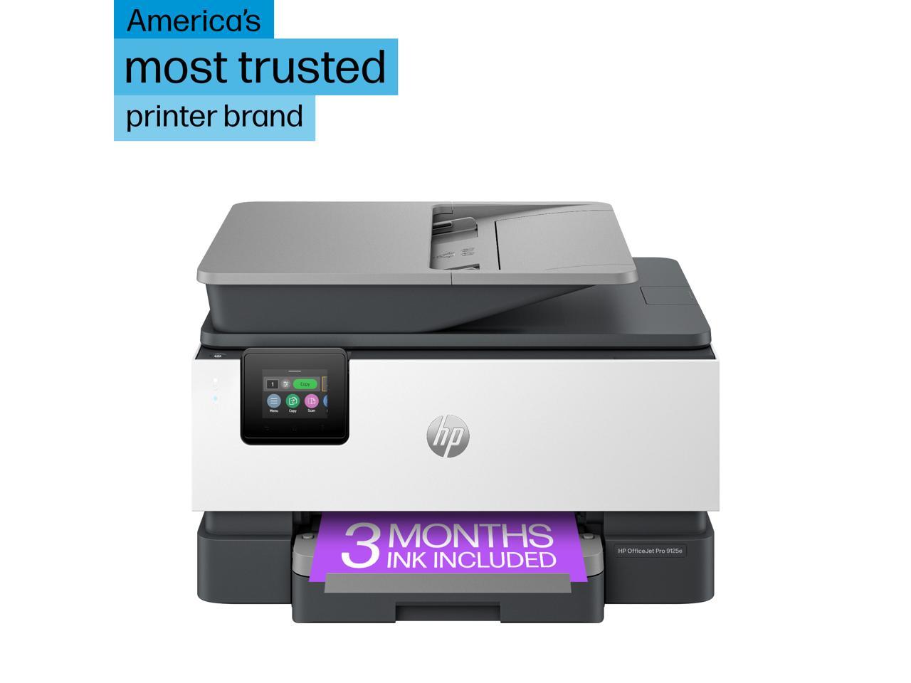 HP OfficeJet Pro 9125e Wireless Color All-in-One Printer with Bonus 6 Months Instant Ink with HP+, Gray, Medium 3