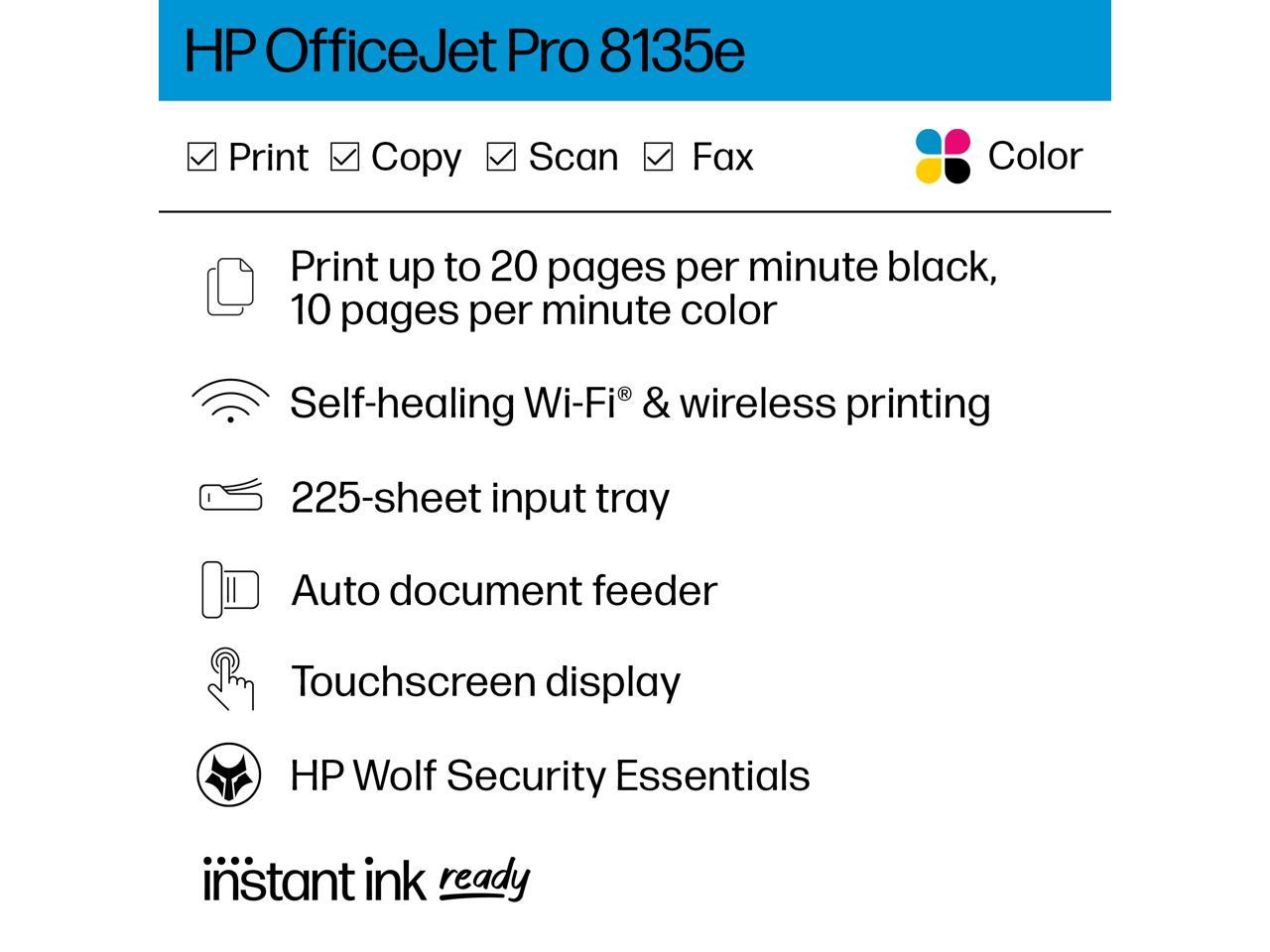 HP OfficeJet Pro 8135e All-in-One Printer w/ bonus 12months Instant Ink through HP+ 2