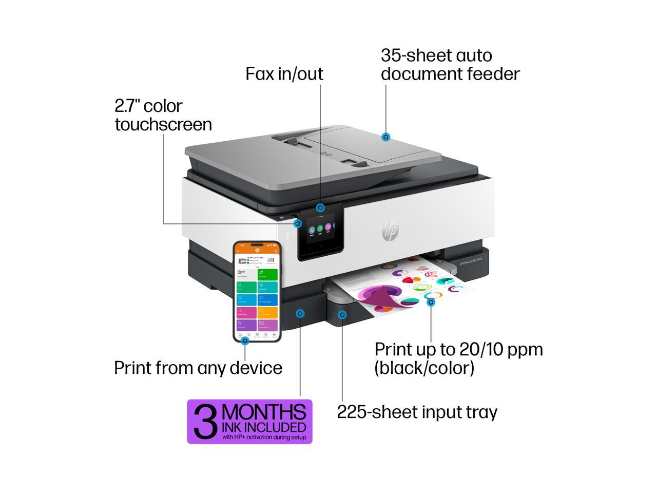 HP OfficeJet Pro 8135e All-in-One Printer w/ bonus 12months Instant Ink through HP+ 4