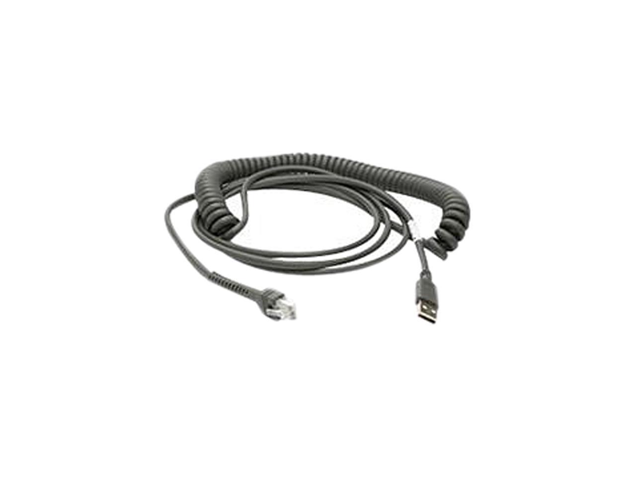 Zebra (Motorola) CBA-U12-C09ZAR Symbol Barcode Scanner Cable 1