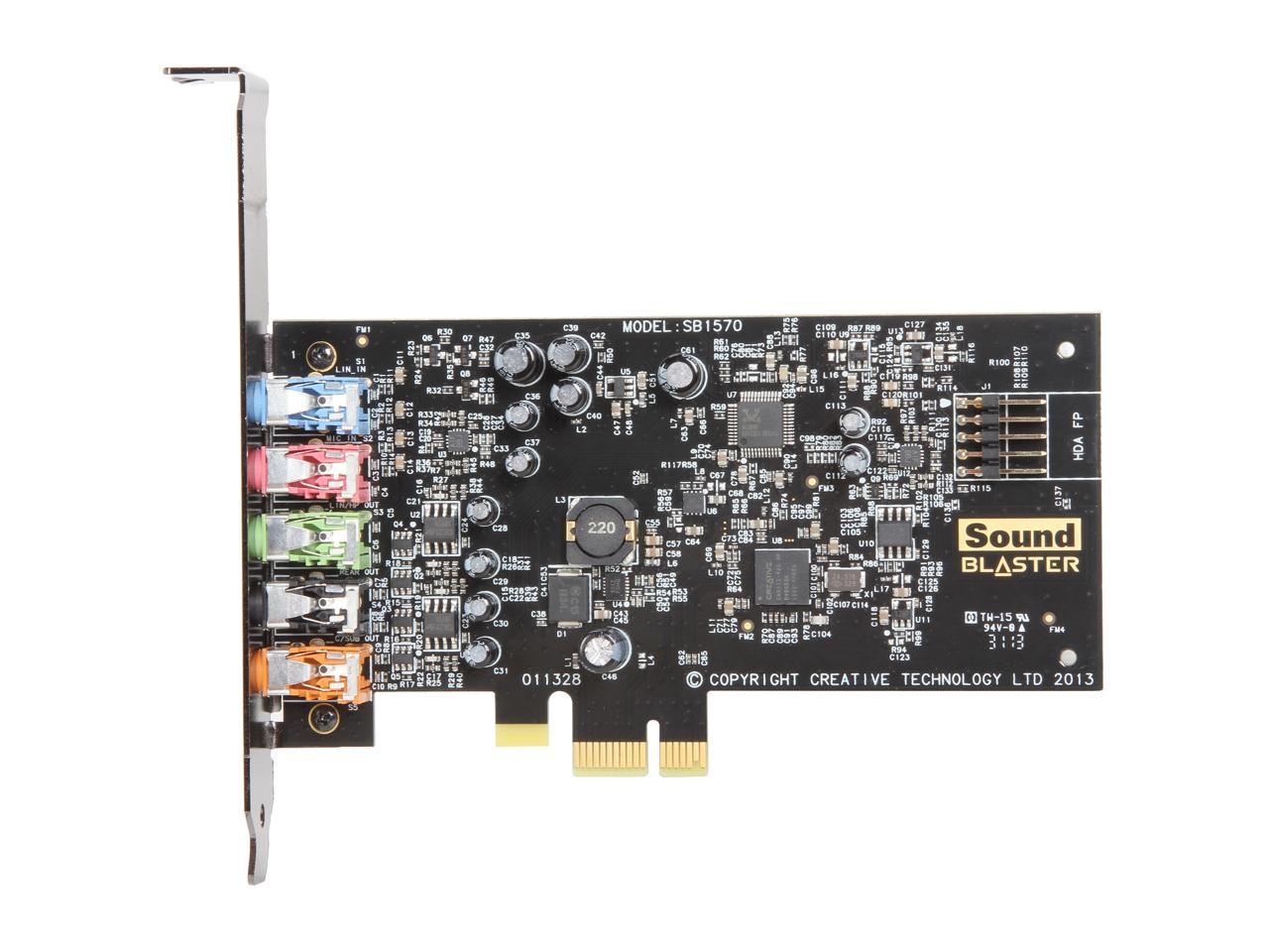 Creative Sound Blaster Audigy FX PCIe 5.1 Sound Card with High Performance Headphone Amp 3