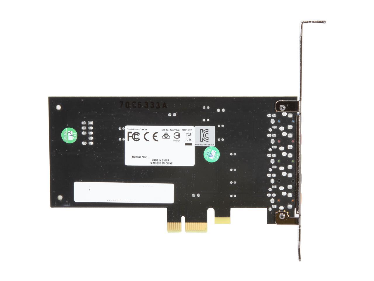 Creative Sound Blaster Audigy FX PCIe 5.1 Sound Card with High Performance Headphone Amp 4